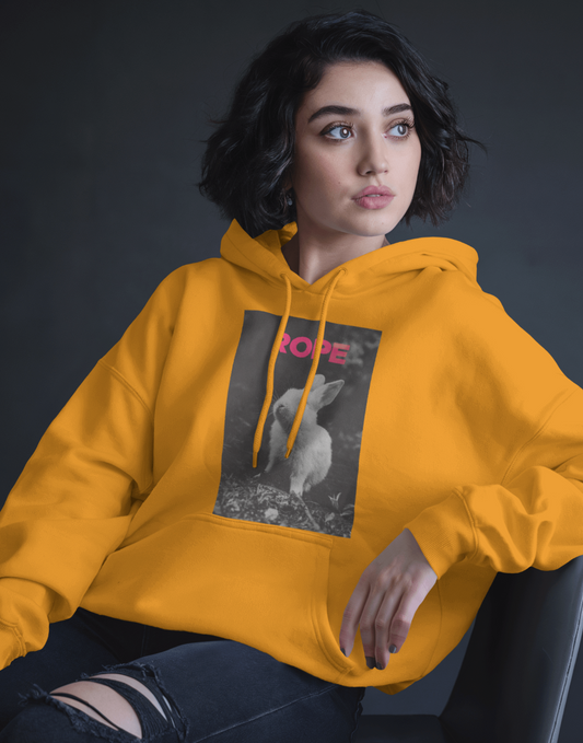 Rope Bunny Unisex Hoodie – Subtle Sh*bari-Inspired Playful Sweatshirt