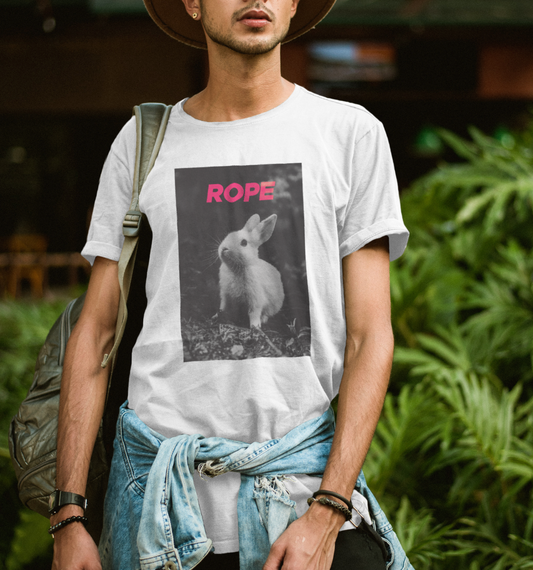 Rope Bunny Unisex T-Shirt – Subtle Sh*bari-Inspired Playful Tee