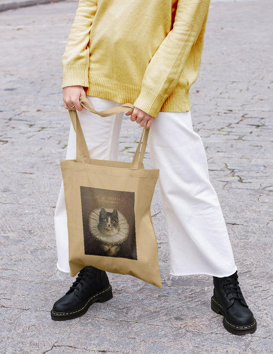 My Cat Thinks You’re Basic Eco Tote Bag – Vintage Sarcastic Cat Lover Carryall