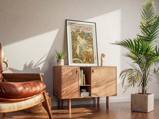 Vintage Compersion Poster – Art Nouveau Polyamory Wall Art