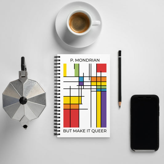 Queer Mondrian Notebook – LGBTQ+ Pride Abstract Art Journal