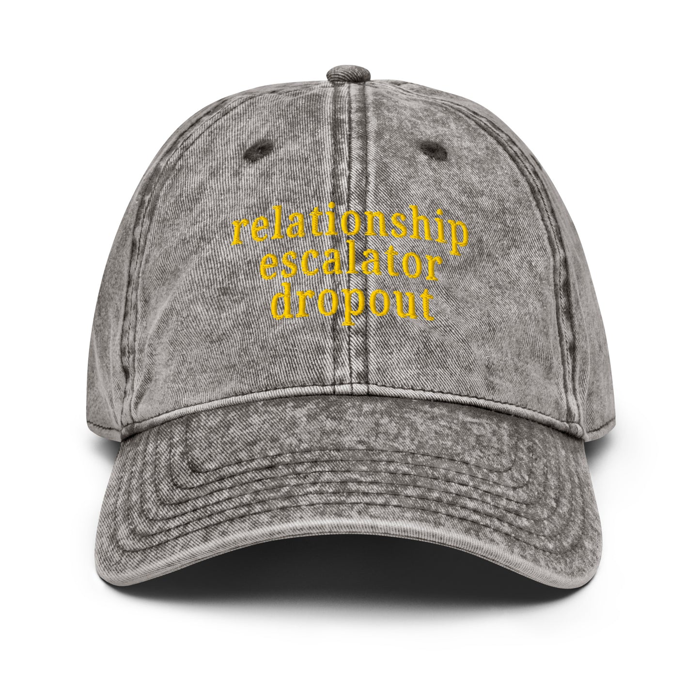 Relationship Escalator Dropout Vintage Cap – Embroidered Hat for ENM Affirmation