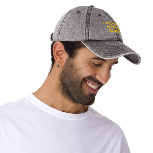 Relationship Escalator Dropout Vintage Cap – Embroidered Hat for ENM Affirmation