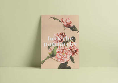 Feminist Poster – Vintage Floral Quote Empowerment Wall Art