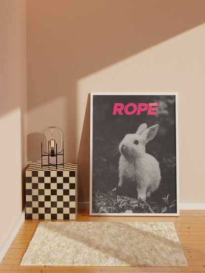Rope Bunny Poster – Subtle Sh*bari-Inspired Wall Art