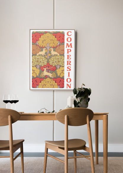 Compersion Art Print  - Woodland Decorative Polyamory Poster for ENM
