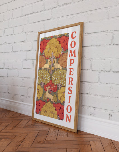 Compersion Art Print  - Woodland Decorative Polyamory Poster for ENM