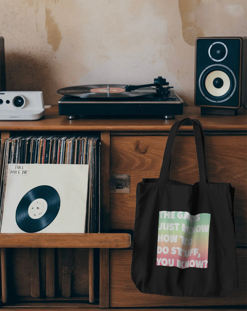 The Gays Just Know Eco Tote Bag – Rainbow Quote Accessory for Queer White Lotus Fans