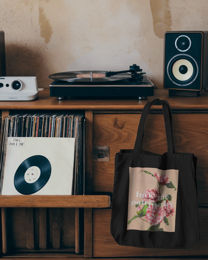Feminist Eco Tote Bag – Vintage Floral Quote Accessory