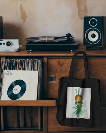 Reverse Pineapple Eco Tote Bag – Vintage Discreet Symbol Accessory