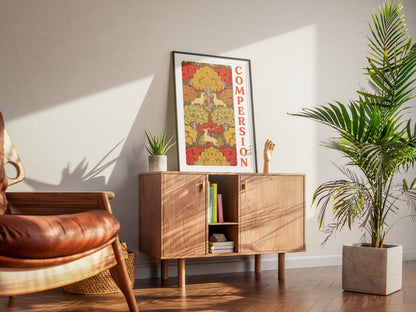 Compersion Art Print  - Woodland Decorative Polyamory Poster for ENM
