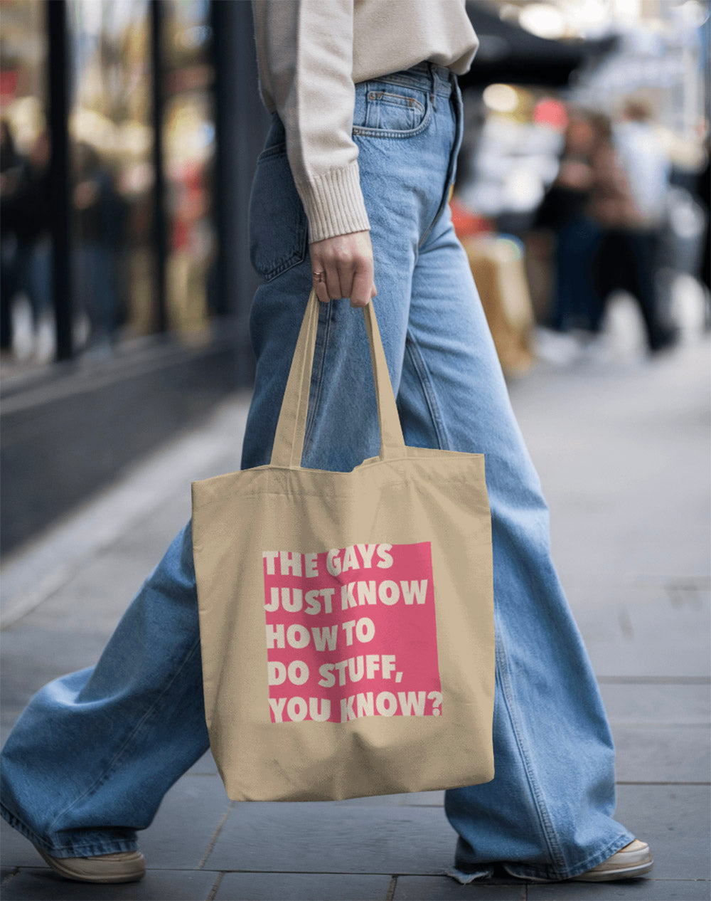 The Gays Just Know Eco Tote Bag – Bold Quote Accessory for Queer White Lotus Fans