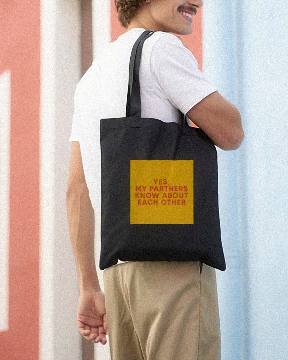 Yes, My Partners Know Eco Tote Bag – Bold ENM Humor Carryall