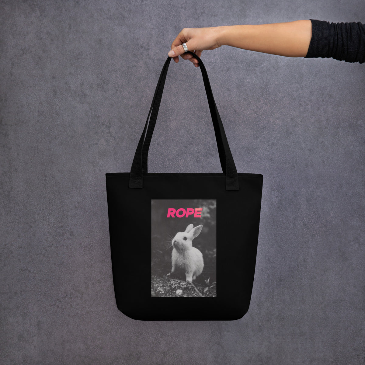 Rope Bunny Tote Bag – Subtle Shibari-Inspired Accessory for Playful Expression