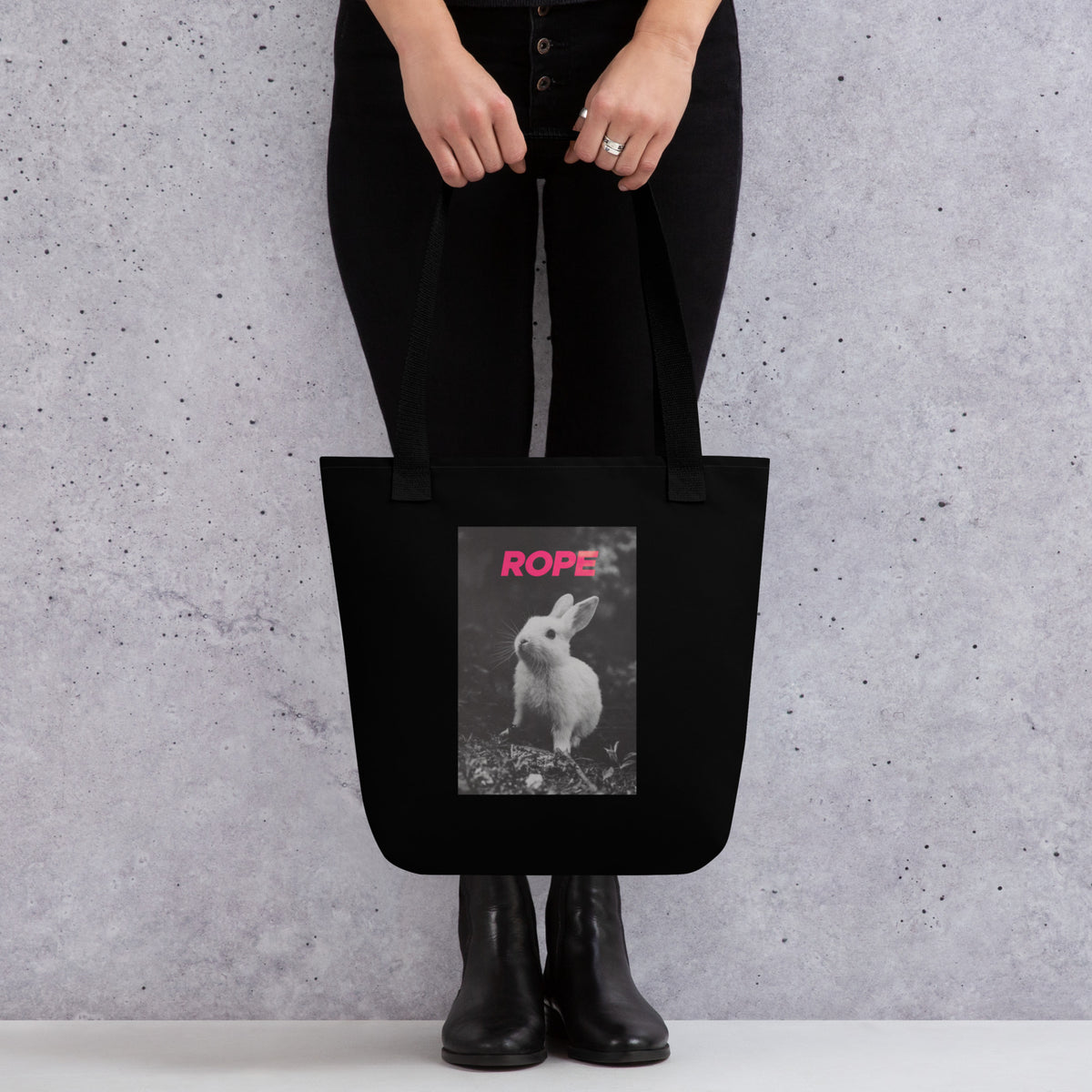 Rope Bunny Tote Bag – Subtle Shibari-Inspired Accessory for Playful Expression