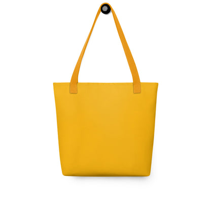 Dead Inside Tote Bag – Yellow Mustard Vintage Skull Dark Humor Carryall