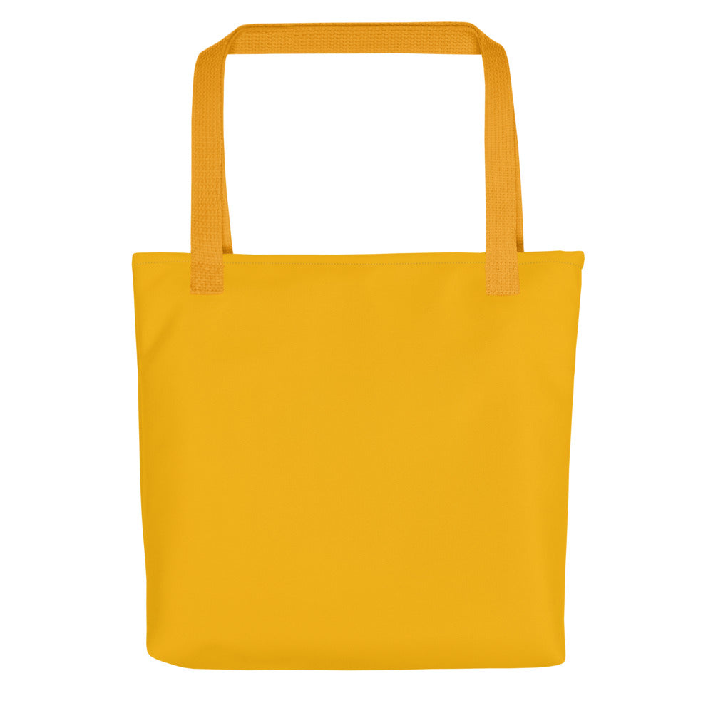 Brat Energy Tote Bag – Mustard & Terracotta Play-Friendly Statement Accessory