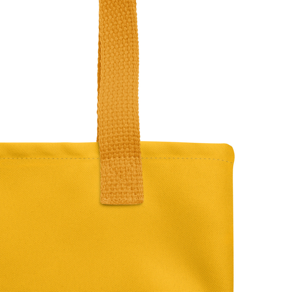 Metamour Material Tote Bag – Mustard & Terracotta Polyamour Affirming Carryall