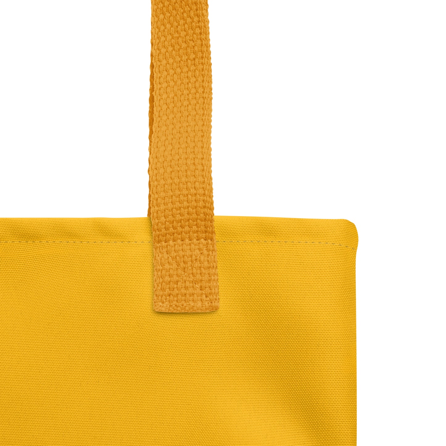 Relationship Escalator Dropout Tote Bag – Mustard & Terracotta ENM Statement Carryall
