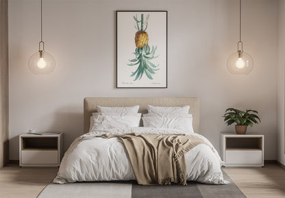 Reverse Pineapple Poster – Vintage Discreet Symbol Wall Art