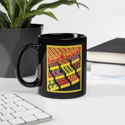 Very Fruity Mug – Queer Campy Vintage Fruit Stand Coffe Cup