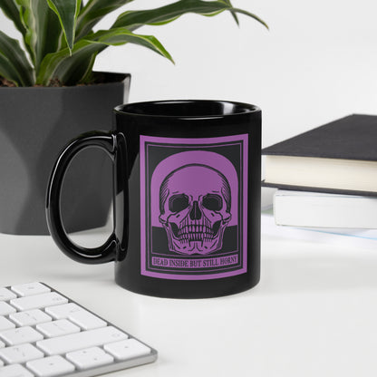 Dead Inside Mug – Vintage Skull Dark Humor Coffee Cup