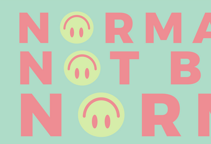 Close-up of green tones empowering Neurodivergent Affirmation Poster