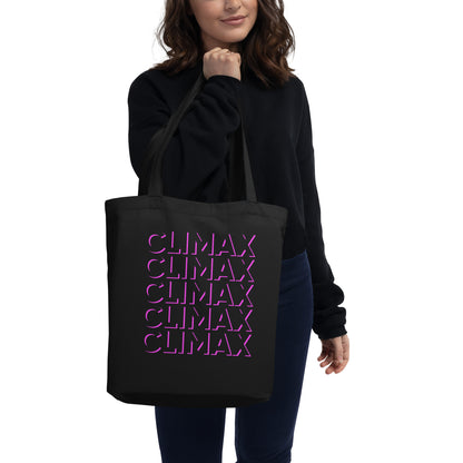 CLIMAX Eco Tote Bag – Black & Hot Pink Pleasure-Positive Statement Accessory