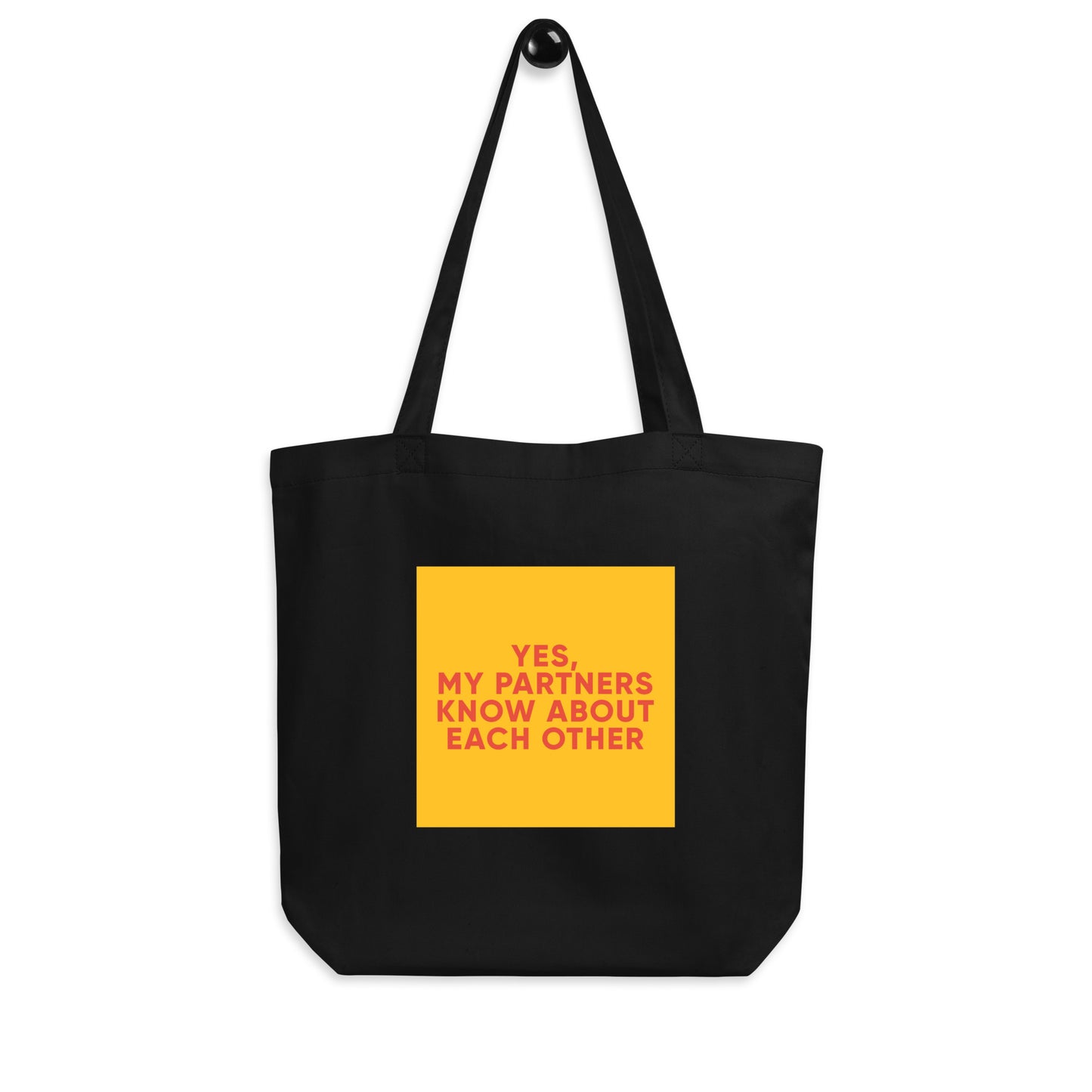 Yes, My Partners Know Eco Tote Bag – Bold ENM Humor Carryall
