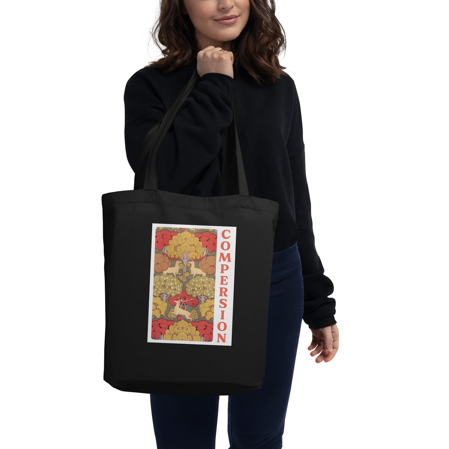 Compersion Eco Tote Bag - Woodland Decorative Polyamory Carryall for ENM