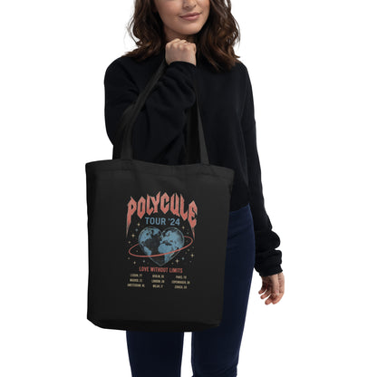 Polycule Tour Eco Tote Bag - Vintage Rock Band Style ENM Carryall