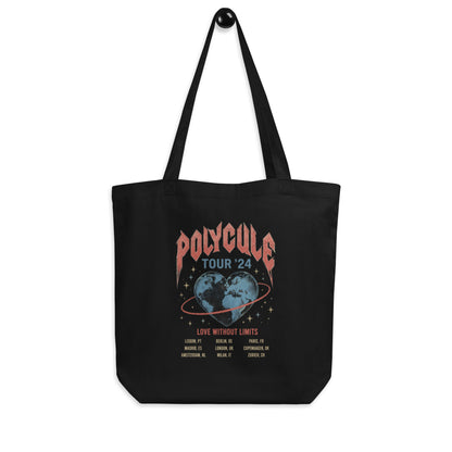 Polycule Tour Eco Tote Bag - Vintage Rock Band Style ENM Carryall