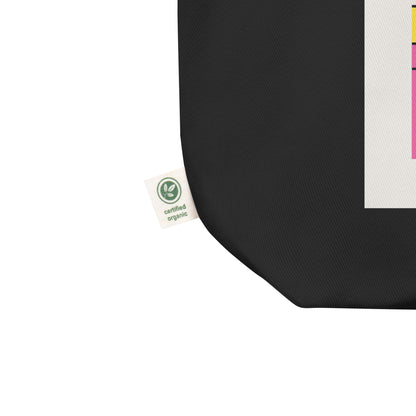 Pan Mondrian Eco Tote Bag – Abstract Pansexual Pride Flag Carryall