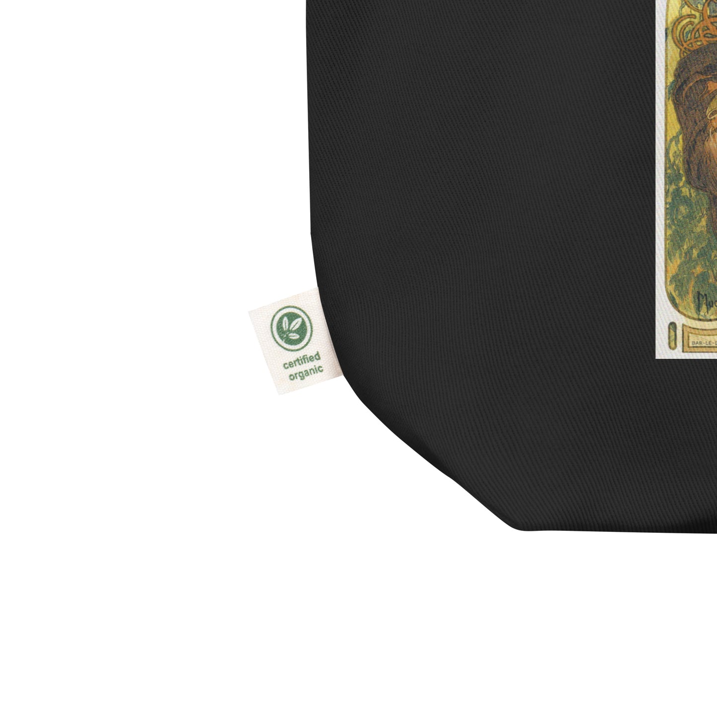 Vintage Compersion Eco Tote Bag - Art Nouveau Polyamory Flower Design