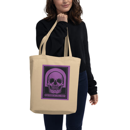 Dead Inside Eco Tote Bag – Beige Vintage Skull Dark Humor Carryall
