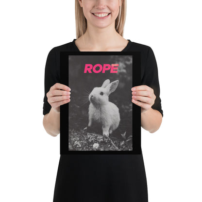 Rope Bunny Poster – Subtle Sh*bari-Inspired Wall Art