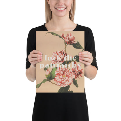 Feminist Poster – Vintage Floral Quote Empowerment Wall Art