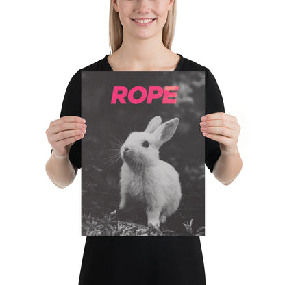 Rope Bunny Poster – Subtle Sh*bari-Inspired Wall Art