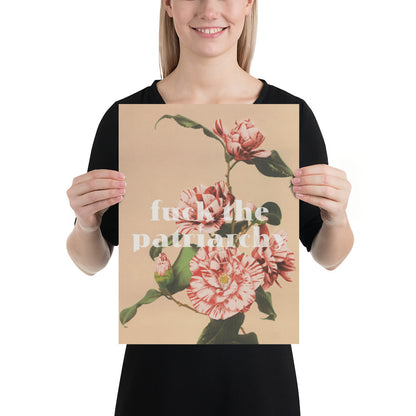 Feminist Poster – Vintage Floral Quote Empowerment Wall Art