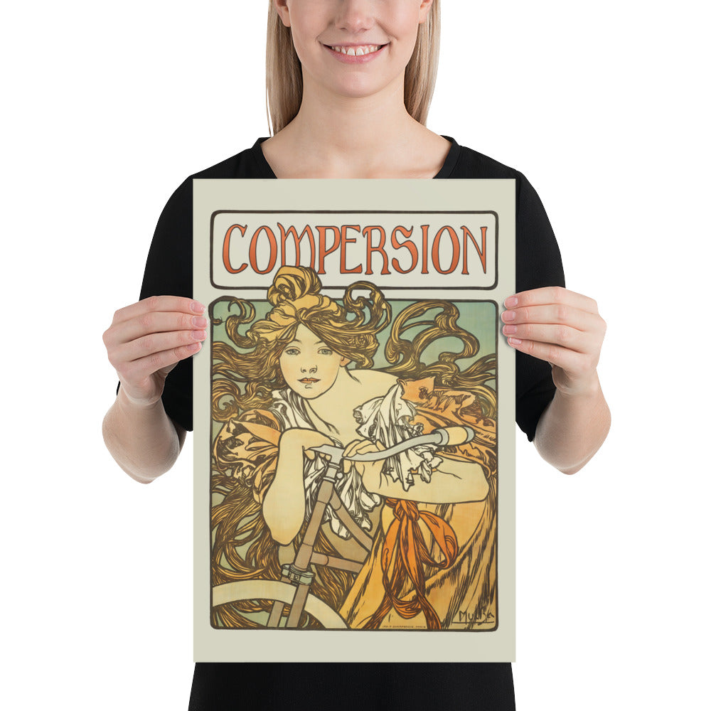 Vintage Compersion Poster – Art Nouveau Polyamory Wall Art