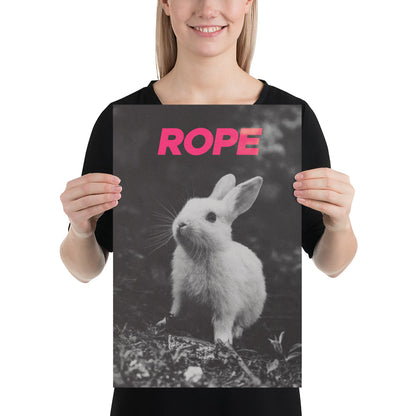 Rope Bunny Poster – Subtle Sh*bari-Inspired Wall Art