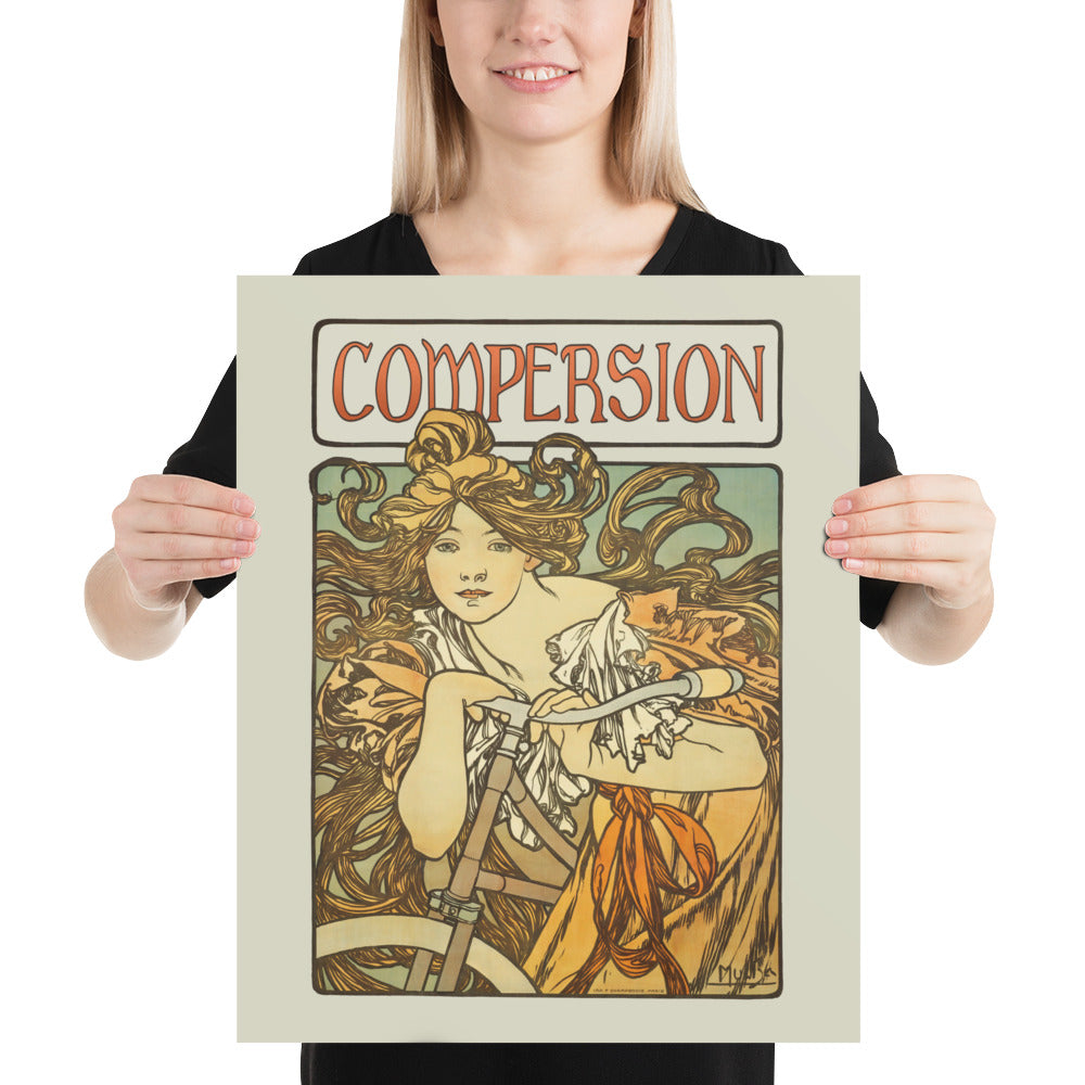 Vintage Compersion Poster – Art Nouveau Polyamory Wall Art