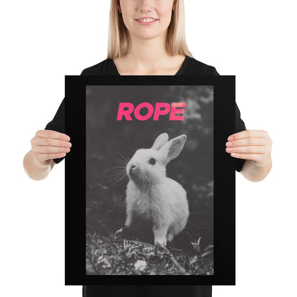 Rope Bunny Poster – Subtle Sh*bari-Inspired Wall Art