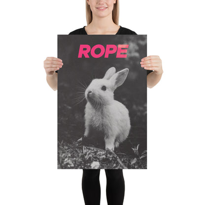 Rope Bunny Poster – Subtle Sh*bari-Inspired Wall Art