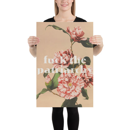 Feminist Poster – Vintage Floral Quote Empowerment Wall Art