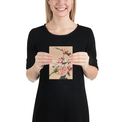 Feminist Poster – Vintage Floral Quote Empowerment Wall Art