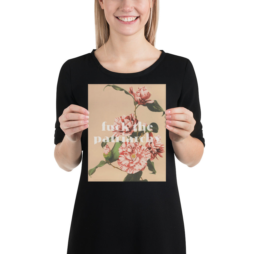 Feminist Poster – Vintage Floral Quote Empowerment Wall Art