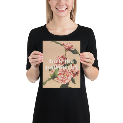 Feminist Poster – Vintage Floral Quote Empowerment Wall Art