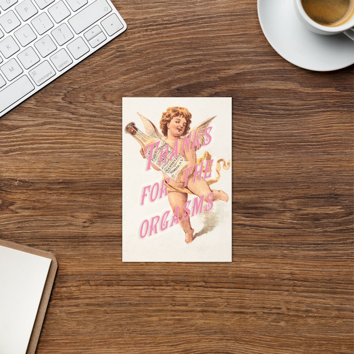 Thanks for the Orgasms Greeting Card – Vintage Cheeky Gratitude Stationery