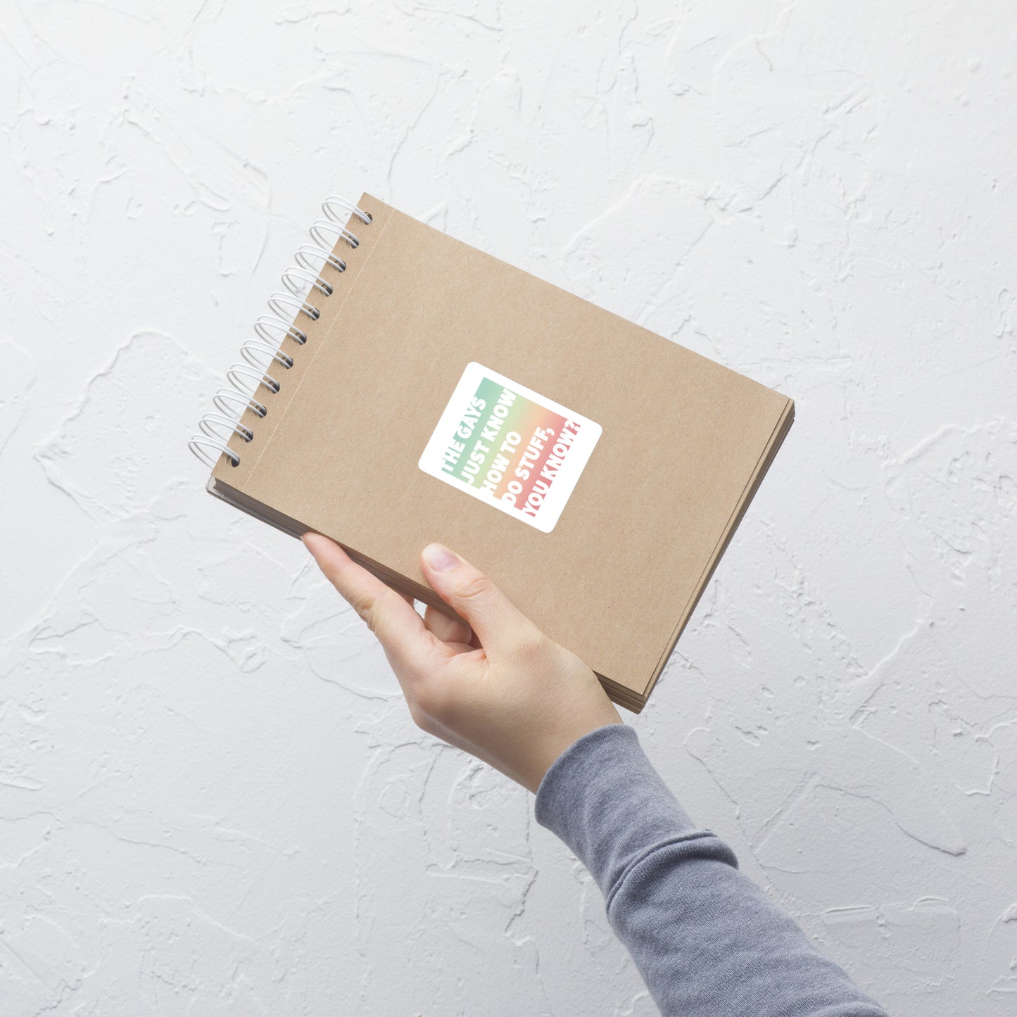 The Gays Just Know Vinyl Sticker – Rainbow Queer Quote for White Lotus Fans